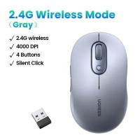 Chuột không dây 2.4Ghz dùng cho máy tính laptop  màu xám Ugreen 35900 M556